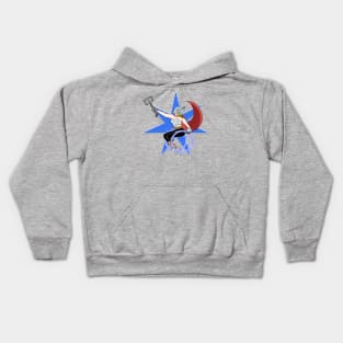 Lady Thor In Lightning Chair Kids Hoodie